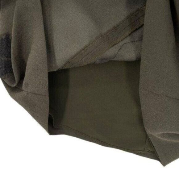 Ann Taylor Olive Long Sleeve Dress with Black Accents - NWOT! 💚🖤 - Picture 11 of 12